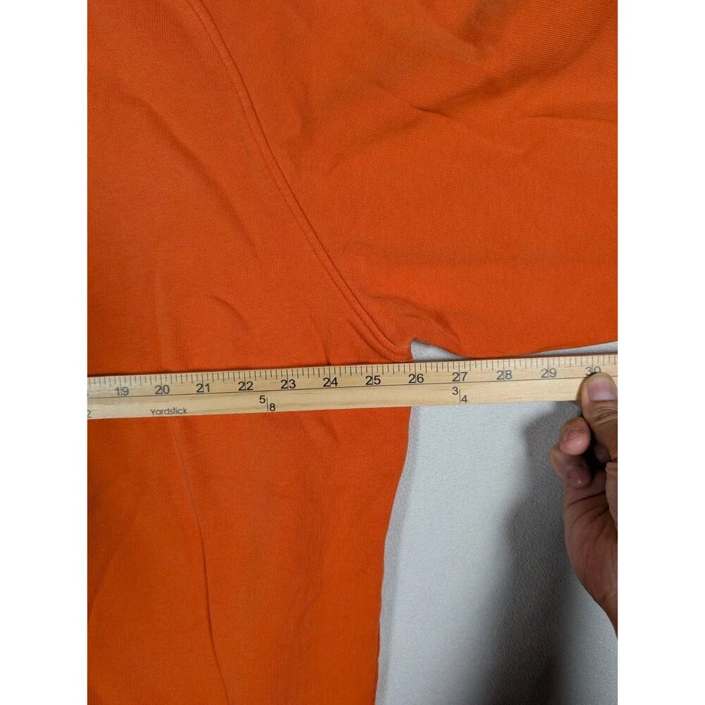VTG Y2K Nike Essential Side Swoosh Orange Crewneck Sweatshirt XL Silver Tab